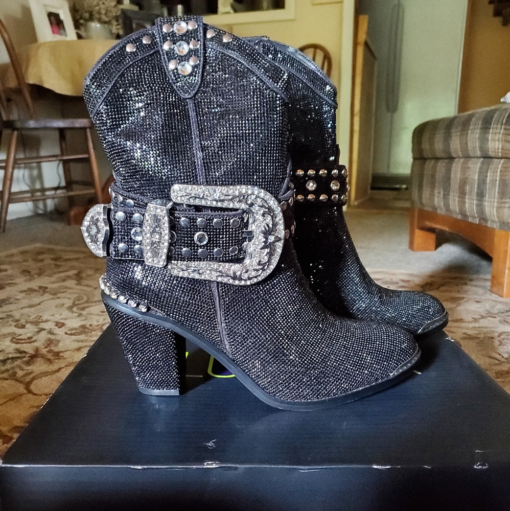 Club Exx Midnight Sheriff Shine Cowboy Boots